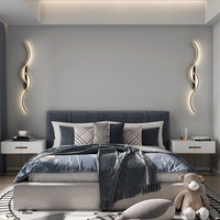 Nouveau design de lampe murale LED créative pour chambre à coucher et salle à manger-Veilleuse décorative simple et moderne pour fond de lit