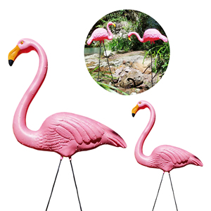 Décoy de chasse aux oiseaux en plastique rose de qualité supérieure, sur pieds longs, pour la chasse en zone humide, attirant les prédateurs et les oiseaux aquatiques des marais - Product Image 5