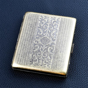 Etui à cigarettes en métal pour paquet de 20 cigarettes Etui à cigarettes en laiton <span class=keywords><strong>vintage</strong></span> de luxe - Product Image 2