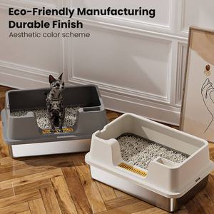 Lettiera per Gatti in Acciaio Inox da 65L Anti-Schizzi, Facile da Pulire, per Case con Più Gatti, Produzione OEM all'Ingrosso - Product Image 6