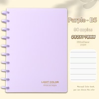 Carnet B5 économique et de qualité supérieure avec fermoir spécial en forme de champignon, carnet de notes à feuilles mobiles, agenda transfrontalier pour la planification et la gestion des affaires