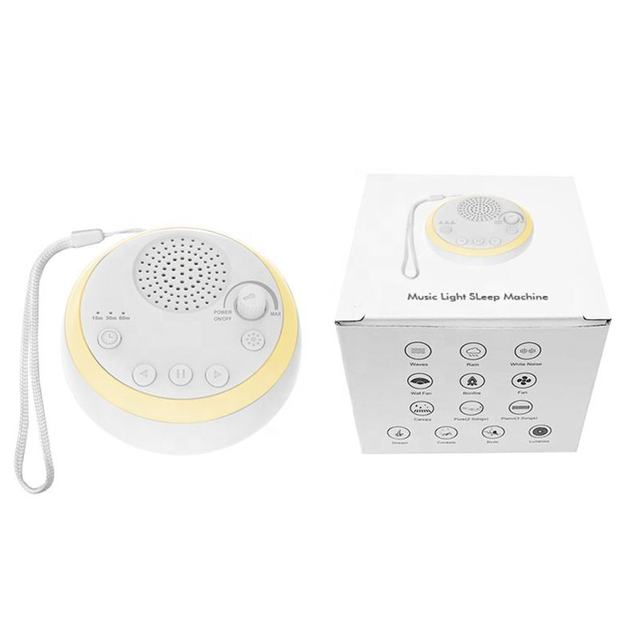 Portable White Noise Machine for Baby Sleeping 16 Soothing Sounds Adjustable Volume Rechargeable Battery USB Charging