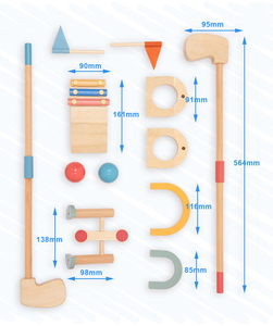 Montessori Enfants En Bois En Plein Air TDAH Golf <span class=keywords><strong>Bowling</strong></span> <span class=keywords><strong>Jeux</strong></span> Exercice Bébé Mains Et Pieds Coordination Enfants Garçons Et Filles - Product Image 5