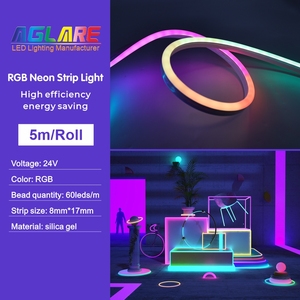 Ngoài trời không thấm nước 24V âm nhạc điều khiển âm thanh rgbic Giấc Mơ Màu địa chỉ COB RGB <span class=keywords><strong>LED</strong></span> Flex Neon dải ánh sáng - Product Image 2