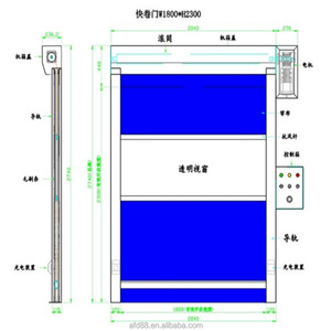 Puerta Rápida Enrollable de PVC con Cierre de Alta Velocidad |   Puerta Automática Industrial de Tela para Almacenes y Logística - Product Image 6