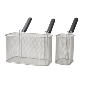 Panier de <span class=keywords><strong>friteuse</strong></span> antidérapant à design profond, en acier inoxydable de qualité alimentaire, passoire carrée pour frites - Product Image 1