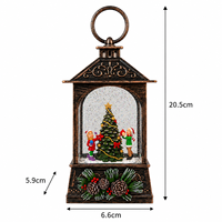 Großhandel Retro Harz Weihnachts-Musiklaterne Ornamente Großhandel Neue Tannenzapfen Dekorative Nachtbeleuchtung Neujahrsgeschenk