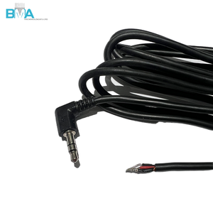 كابل AUX بزاوية 90 درجة، قابس ذكر أحادي 2.5 مم و3.5 مم، مضاد للتداخل للميكروفون وسماعات الرأس ونظام الصوت في السيارة - Product Image 2