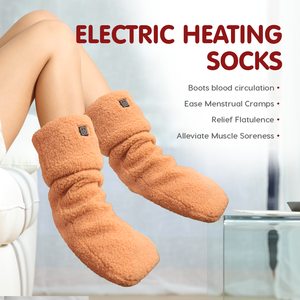 Chaussettes chauffantes électriques avec 3 niveaux de chaleur, chauffe-<span class=keywords><strong>pieds</strong></span> portables USB pour soulager les <span class=keywords><strong>pieds</strong></span> froids pendant le sommeil - Product Image 4