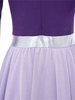 Robe de danse liturgique pour femmes, tenue de culte, manches longues, en mousseline, ourlet asymétrique, vêtement de danse lyrique pour l'église