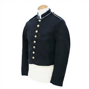 Chaquetas de Exterior para Hombre, Estilo Histórico, Cuello Alto con Botones, Manga Larga, Corte Regular, con Logotipo Personalizado - Product Image 2