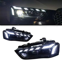 Pour Audi A4 S4 B8 B9 2013-2015 12V Nouveaux phares LED dynamiques avec clignotants avant, montage Plug & Play