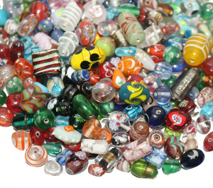 Decorative Assorted Handmade Glass <b>Beads</b> Bulk Pack Irregular Shape Premium Red Combination <b>Crystal</b>/Lampwork Loose <b>Beads</b> <b>Bracelet</b> - Product Image 1