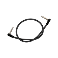 Custom Length 0.2m 20cm Length 90 Degree Angle 6.35mm Male to 6.35mm Male Bare Copper Audio Cable