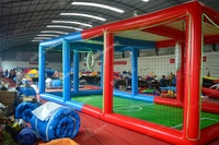 Événement commercial Drone Football Football Jeu Gonflable Drone Cadre D'entraînement Drone Gonflable Obstacle Arena à Vendre