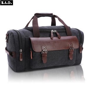 उच्च गुणवत्ता वाले शाकाहारी कैनवास डफ़ल बैग यात्रा के लिए कस्टम लोगो शुद्ध रंग टिकाऊ जिम बैग के साथ बड़ी क्षमता - Product Image 1