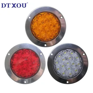 TOP shiliduo 4 inch Ronde led tractor achterlicht ROOD AMBER WIT voor uw keuze