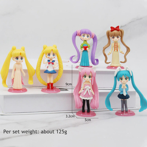 Set <span class=keywords><strong>di</strong></span> 6 Action Figure in PVC <span class=keywords><strong>di</strong></span> <span class=keywords><strong>Sailor</strong></span> <span class=keywords><strong>Moon</strong></span>, Modellini Anime Popolari, Vendita Diretta dalla Fabbrica Cinese - Product Image 5