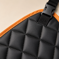 Housse de siège de voiture pour chien à trois panneaux en tissu Oxford imperméable, extenseur de siège arrière de voiture et tapis pour animaux de compagnie toutes saisons avec rembourrage en polyester
