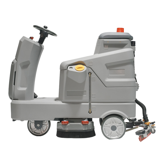 Heavy Duty Industrial Floor Scrubber With Powerful Suction for Deep Cleaning Oil Stains on Concrete Floors