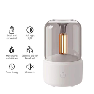 Lampu Malam Humidifier Aroma Lilin Udara Ultrasonik Mini Diffuser Minyak Esensial untuk Rumah Hotel - Product Image 5