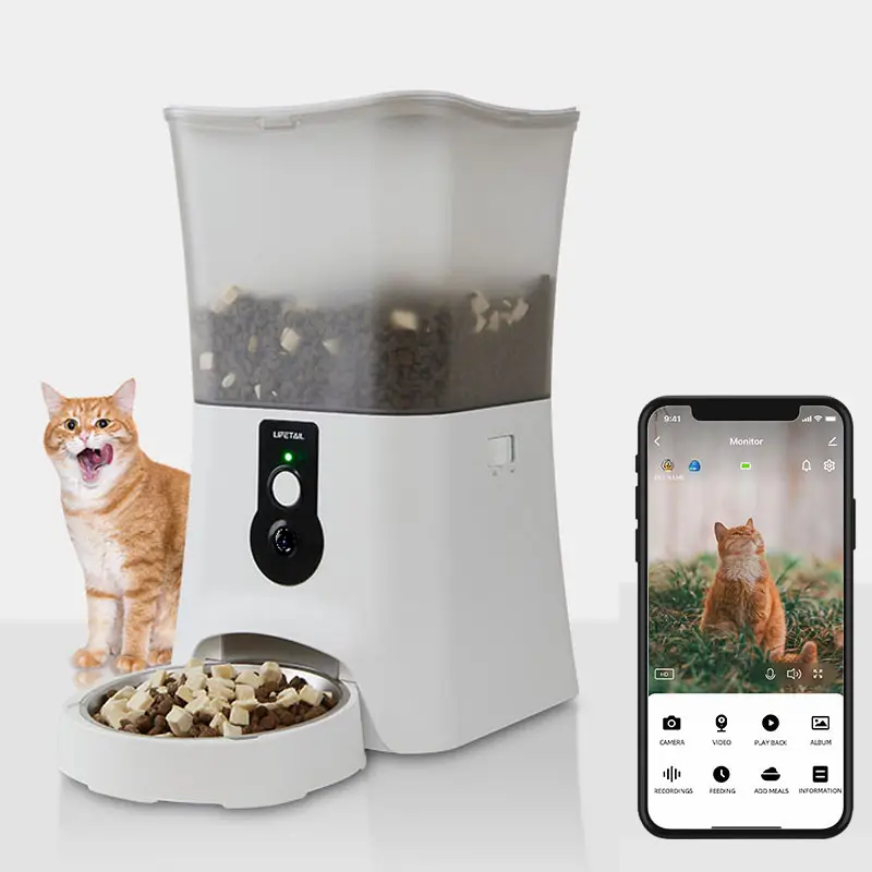 Lifetail Pet Feeder Smart Oplaadbare Automatische Huisdier Producten Feeder
