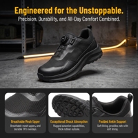 Chaussures de sport pour hommes, personnalisées en usine, basses, respirantes, en maille thermocollée, avec système de réglage rotatif, légères et antidérapantes