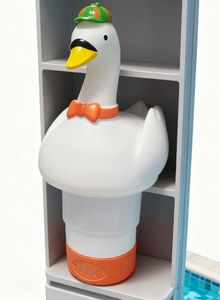 Chargeur chimique de <span class=keywords><strong>piscine</strong></span> en forme de cygne élégant avec contrôle de débit réglable pour piscines creusées et hors sol - Product Image 5