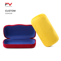 Étui à lunettes personnalisé avec logo de marque, multicolores, étui rigide de protection en fer pour lunettes, unisexe pour femmes et hommes, étui à lunettes de soleil