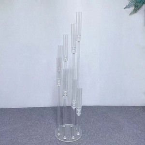 Candelabros acrílicos para mesa de boda, centro de mesa, decoración, soporte de flores, <span class=keywords><strong>candelabro</strong></span> - Product Image 3