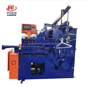 Automatic pvc coated plastic steel galvanized iron metal clothes wire hanger making machine