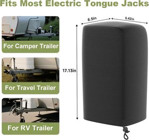Housse de protection universelle pour vérin électrique de remorque de camping-car, haute qualité, étanche et résistante aux UV - Product Image 4