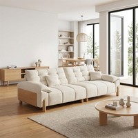 Zeitgenössisches Biscuit-Tufted Modulares Sofa - Premium Atmungsaktives Chenille-Stoff Wohnzimmer-Sofa-Set - Fabrikpreis