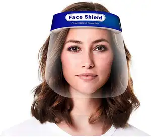 出厂价格面罩可重复使用的透明防雾遮阳板全脸安全罩，带舒适泡沫