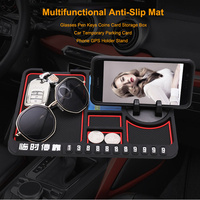 Multifunktionale Auto Anti-Rutsch-Matte, Handyhalterung Rutschfest, Anti-Rutsch-Armaturenbrett-Halterung, Silikon-Armaturenbrett-Matte
