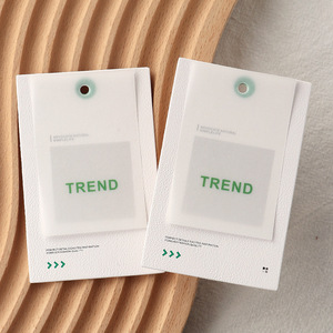 새로운 패션 이중 레이어 종이 행택 맞춤 브랜드명 & 로고 행택 의류/모자/신발용 - Product Image 4