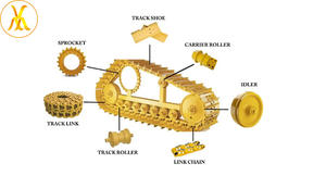 อะไหล่เครน 7250 ลูกกลิ้งนำหน้า ลูกกลิ้งรองรับ JJ64D00002F1 สำหรับชิ้นส่วนเครื่องจักรก่อสร้าง - Product Image 4