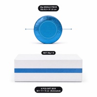 Tablette de douche artisanale à la menthe, apaisante et relaxante, coffret cadeau spa pour la douche, OEM ODM 30g