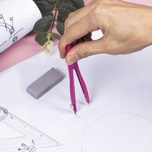 Ensemble de <span class=keywords><strong>boussole</strong></span>, pochette facilement <span class=keywords><strong>à</strong></span> emporter, Simple et de haute qualité pour étudiants, dessin en métal <span class=keywords><strong>à</strong></span> bon marché - Product Image 3