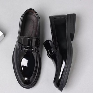 Zapatos de Vestir Dreamy Stark para Hombre, Estilo Británico de Alta Gama, Otoño, Oficina, Carrera, Moda, Tendencia, Cuero Vacuno, Cierre Deslizante, Color Sólido - Product Image 3