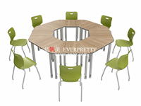 Nouveau bureau d'étude individuel ergonomique, écologique et durable en bois pour salle de classe, avec garantie de 5 ans
