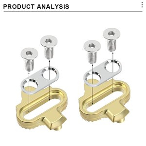 Cleats para Bicicleta de Montaña RIDERACE, Compatibles con <span class=keywords><strong>Shimano</strong></span>, <span class=keywords><strong>Pedales</strong></span> Autoblocantes <span class=keywords><strong>SPD</strong></span>, <span class=keywords><strong>Pedales</strong></span> <span class=keywords><strong>SPD</strong></span> de Liberación Múltiple, Accesorios de Ciclismo - Product Image 3