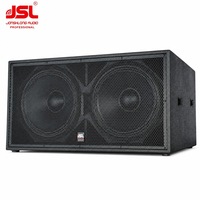 Subwoofer professionnel S218 double 18 pouces 1200W 128dB 4 ohms pour discothèque, salle de danse et divertissement
