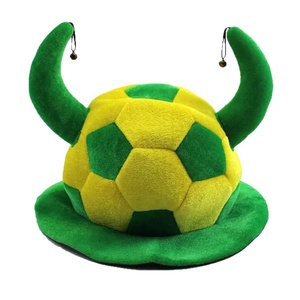 หมวกแฟนบอล SOLPOP สีสันสดใส พร้อมแตร ระฆัง และพู่ห้อย สำหรับงานคาร์นิวัล งานเฉลิมฉลองฟุตบอล<span class=keywords><strong>โลก</strong></span> สีเขียวทอง - Product Image 5