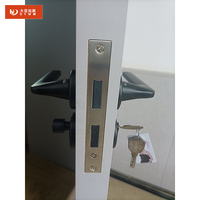 Porte de salle de bain en mélamine blanc brillant, porte en panneau MDF gainé de stratifié brillant et anti-traces de doigts, gainée de stratifié brillant, gainée de stratifié anti-traces de doigts