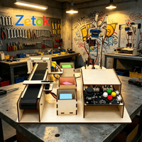 Kit STEM Zetok Smart Factory Versátil y Educativo, Juguete de Electrónica e Ingeniería DIY, Basado en Proyectos para Jóvenes Creadores