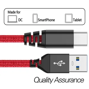 benutzerdefinierte länge farbig material usb zu usb c adapter c typ kabel schnelle aufladung lautsprecher kabel für smart phone