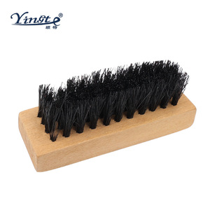 Brosse à chaussures en bois massif Yinste, poils de porc, petit outil de nettoyage pour l'entretien des chaussures - Product Image 4