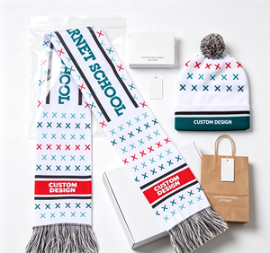 Ensemble Écharpe et Bonnet Personnalisés avec Logo pour Supporters de Football – Accessoires Essentiels pour Clubs, Événements et Promotions - Product Image 2