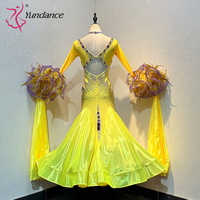 B-24069 personnalisé nouveau blackpool compétition robe de danse de salon haute qualité Chrisanne tissu robes de danse de salon à vendre